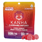 Fruit Punch Fusion Nano Gummies - Hybrid - 10pcs - 100mg [Kanha]