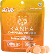 KANHA - NANO TANGERINE TWIST SATIVA GUMMIES 100MG