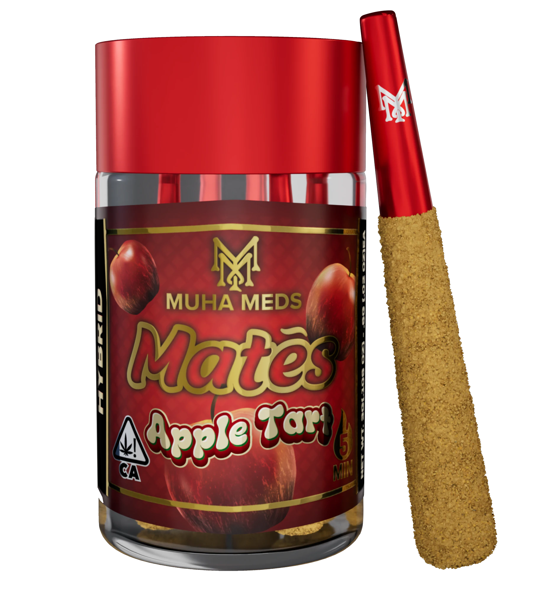 Muha Meds - Apple Tart (H) 36.99% THC | Infused Pre-Roll Multipack (5pk/2.5g) | Muha Meds Mates Main Image