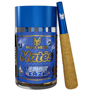 Muha Meds - Blueberry ZaZa (S) 41.19% THC | Infused Pre-Roll Multipack (5pk/2.5g) | Muha Meds Mates