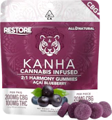 KANHA - HARMONY ACAI BLUEBERRY 2:1 CBG/THC