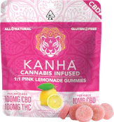10pk - Pink Lemonade - 1:1 (THC:CBD) - 100mg - Kanha