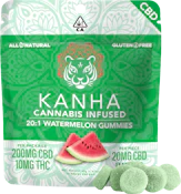 10pk - Watermelon - 20:1 (CBD:THC) - 10mg (H) - Kanha