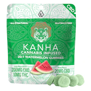 Kanha - Watermelon Gummies - CBD 20:1 - 10pcs [Kanha]