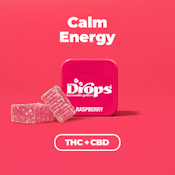 Drops Raspberry 1:2 THC:CBD (S/H) Gummies 2pk 150mg