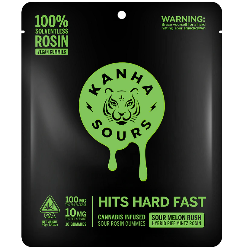 KANHA - Kanha Nano Sour Melon Rush Solventless Rosin Hybrid Gummies Main Image