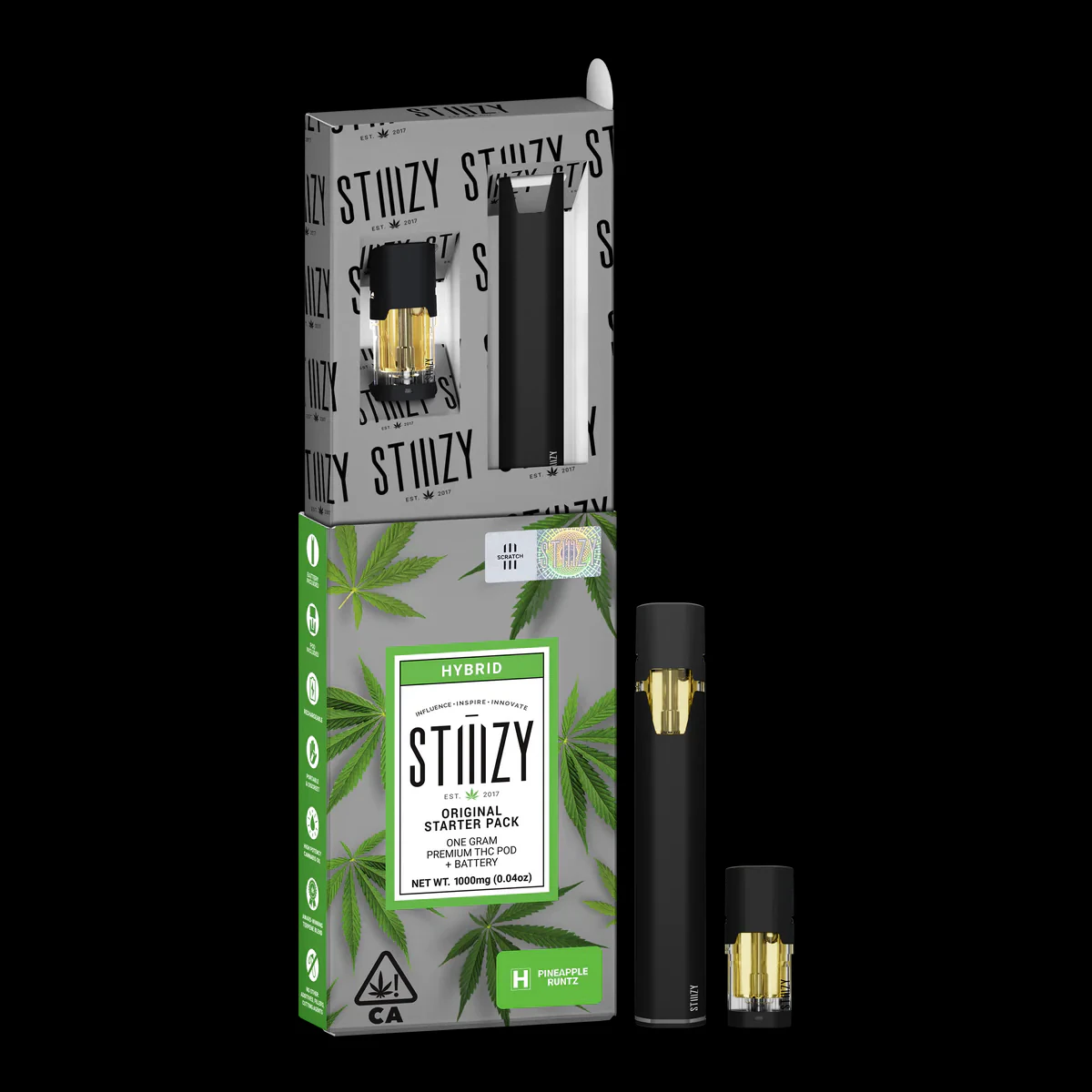 STIIIZY - STIIIZY Pineapple Runtz Starter Pack 1g Vape Main Image