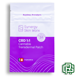 SYNERGY SKIN WORX - CBD 1:1 Transdermal Patch | 1:1 (THC:CBD)