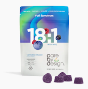 Care By Design | Mixed Berry | 18:1 Gummy | 25mg