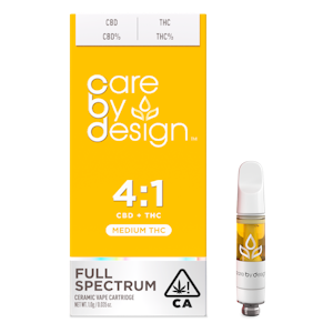 CARE BY DESIGN - Care By Design - 1g Cartridge - 4:1 CBD:THC