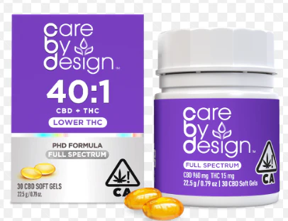Care By Design - [Care by Design] CBD Soft Gels - 40:1 - 30ct Main Image