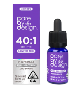 CARE BY DESIGN - [Care By Design] CBD Tincture - 15mL - 40:1