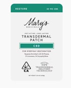 Mary's CBD Transdermal Patch PD