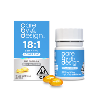 CARE BY DESIGN - [Care by Design] CBD Soft Gels - 18:1 - 10ct