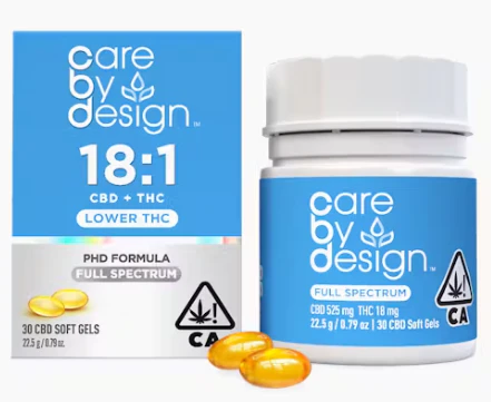 Care By Design - [Care by Design] CBD Soft Gels - 18:1 - 30ct Main Image