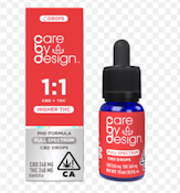 [Care By Design] CBD Tincture - 15mL - 1:1