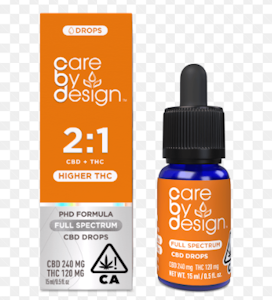 CARE BY DESIGN - [Care By Design] CBD Tincture - 15mL - 2:1