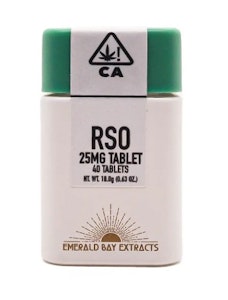 EMERALD BAY EXTRACTS - Emerald Bay 25mg Rose 1:1 CBD Tablets 40pk