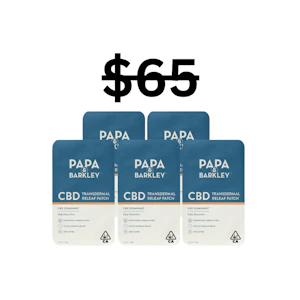 PAPA & BARKLEY - CBD Patch Bundle | 5x Transdermal Releaf Patch | Papa & Barkley