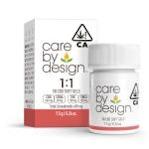 Care by Design - CBD Soft Gels | 10 Capsules | 1:1 | Care By Design