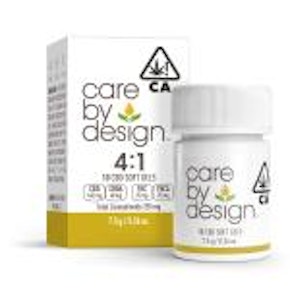 CBD Soft Gels | 10 Capsules | 4:1 | Care By Design