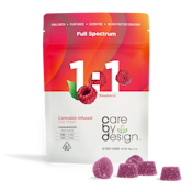 Raspberry Gummies 1:1 - 100mg - Care By Design 
