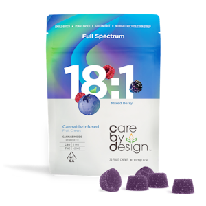CARE BY DESIGN - Mixed Berry Gummies 18:1 - 100mg - Care By Design