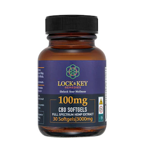 Lock & Key Remedies, Inc. - Full Spectrum CBD 30 Softgels x 100mg (3000mg)