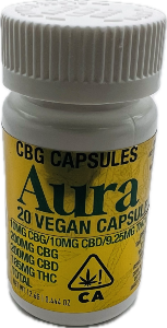Aura - CBG:THC:CBD 200mg:200mg:185mg 20 Pack Capsules - Aura
