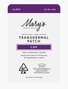 MARY'S MEDICINALS - Mary's CBN Transdermal Patch PD