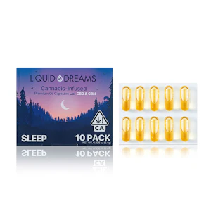 LIQUID DREAMS - Liquid Dreams | 25mg Sleep + CBD & CBN Capsules - 10ct