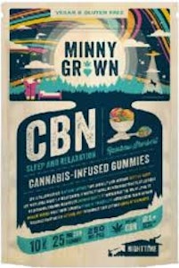Minny Grown - Minny Grown- 250 MG CBN - Rainbow Sherbert Gummies