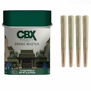 CBX - CBX - Prerolls - Grand Master - 4PK - 2G