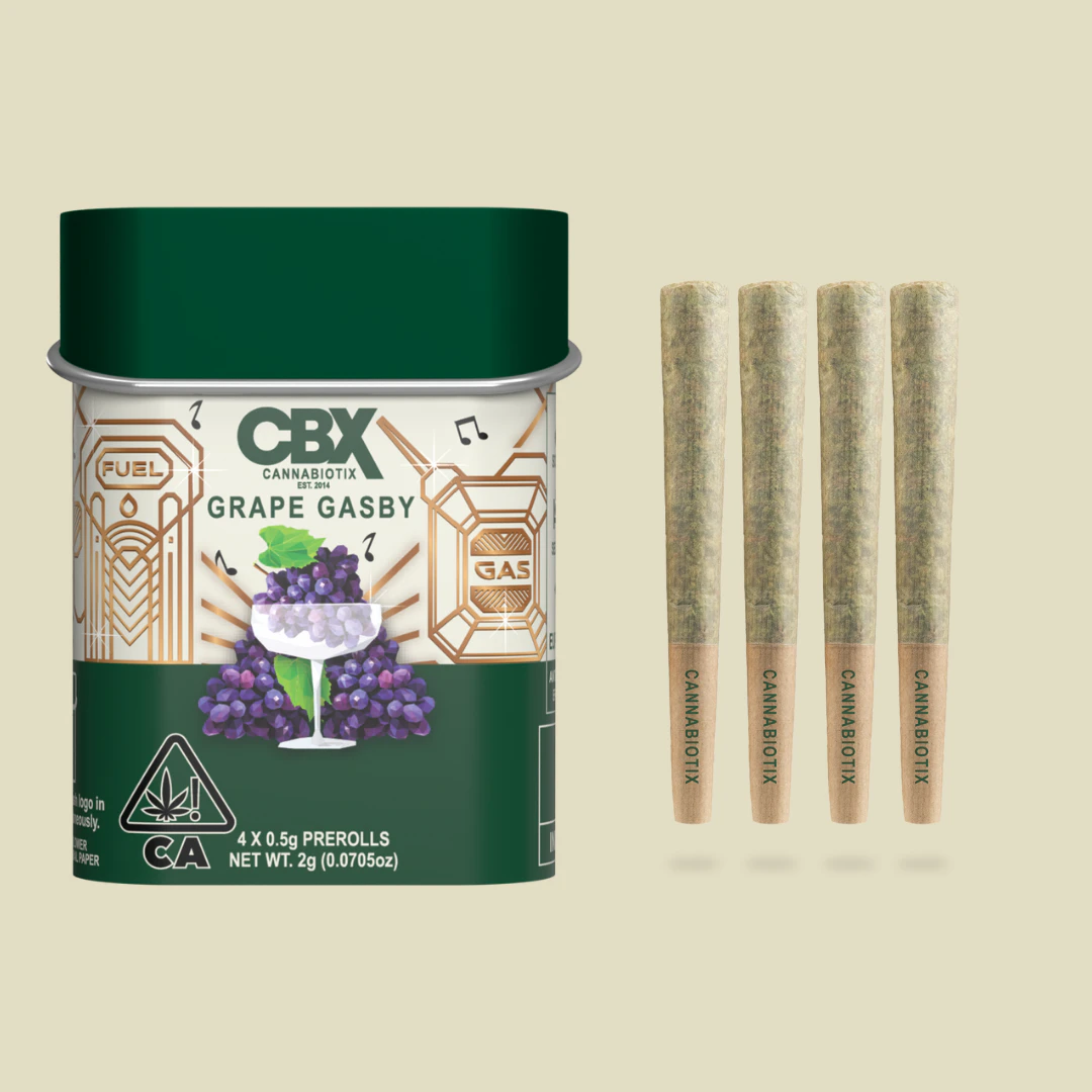 CBX - Cannabiotix - 4pk Preroll Tin - Grape Gasby Main Image