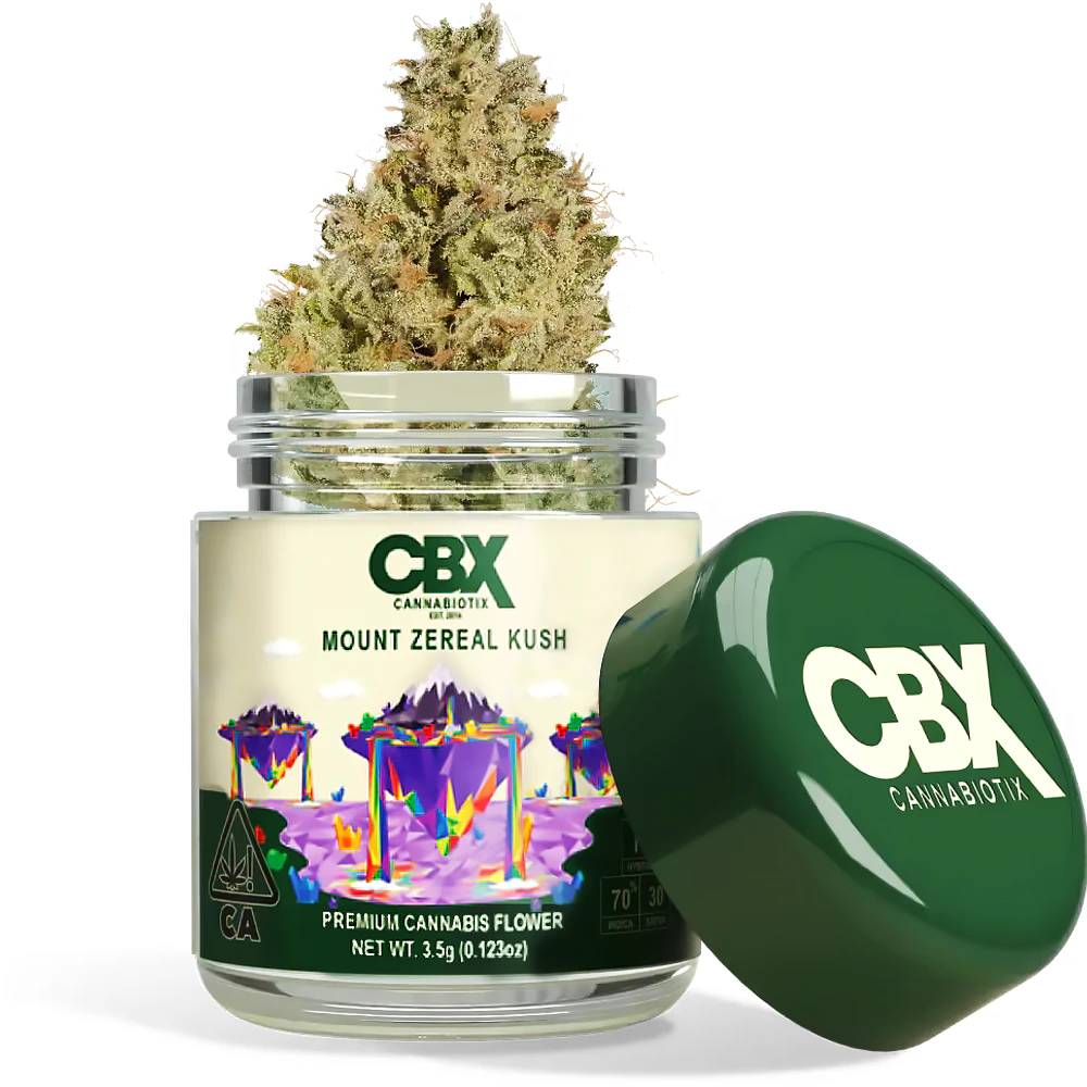 CBX: Cannabiotix - Next Day - Mount Zereal Kush - Jarred (Eighth) Main Image