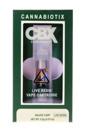 CBX: Cannabiotix - CBX .5g Grape Gasby Live Resin Cartridge Main Image