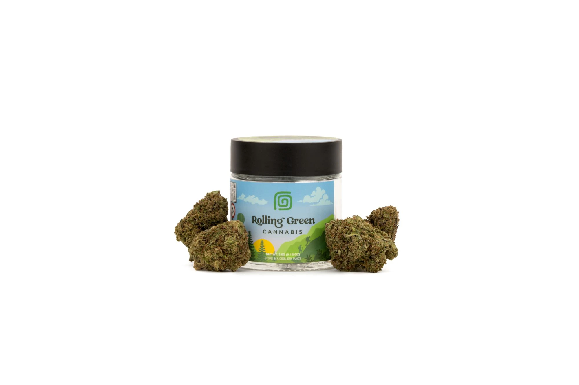 Rolling Green Cannabis - Rolling Green - Banana Cream Gelato - 32.40% THC - 3.5g - Dry Flower Main Image