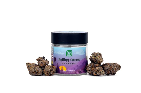 Rolling Green Cannabis - Rolling Green - Black Amber - 3.5g - 33.56% THC - Dry Flower Main Image