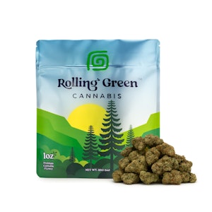 ROLLING GREEN CANNABIS - Rolling Green - Cookie Burger - 28g - 30.23% THC - Dry Flower