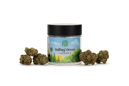 ROLLING GREEN CANNABIS - Rolling Green - Gushers - 3.5g - 25.22% THC - Dry Flower