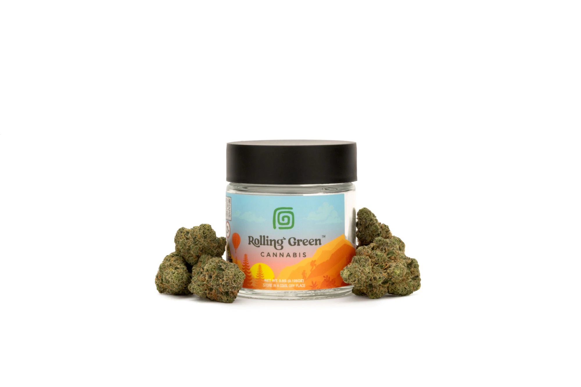 Rolling Green Cannabis - Rolling Green - Ice Cream Cake - 29.86% THC - 3.5g - Dry Flower Main Image