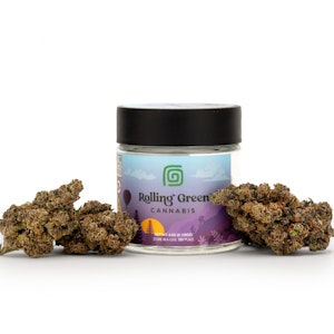 ROLLING GREEN CANNABIS - Rolling Green - NYC Sour Diesel - 27.81% THC - 3.5g - Dry Flower
