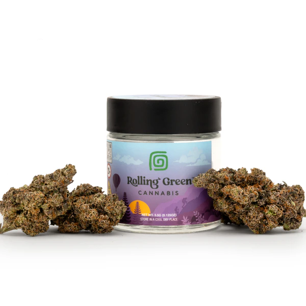 Rolling Green Cannabis - Rolling Green - NYC Sour Diesel - 27.81% THC - 3.5g - Dry Flower Main Image