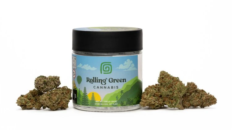 Rolling Green Cannabis - Rolling Green - Purple Dream - 27.04% THC - 3.5g - Dry Flower Main Image