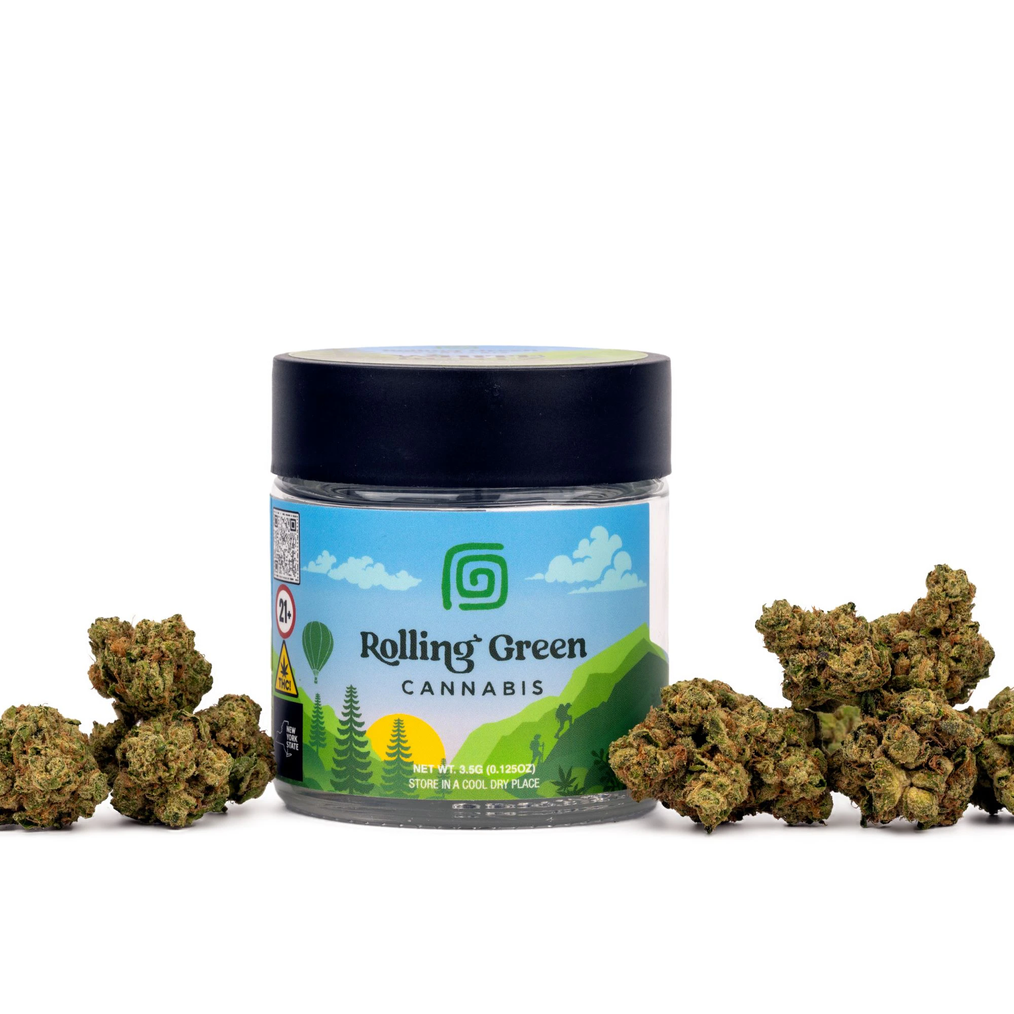 Rolling Green Cannabis - Rolling Green - Triangle Mintz #23 - 27.31% THC - 3.5g - Dry Flower Main Image