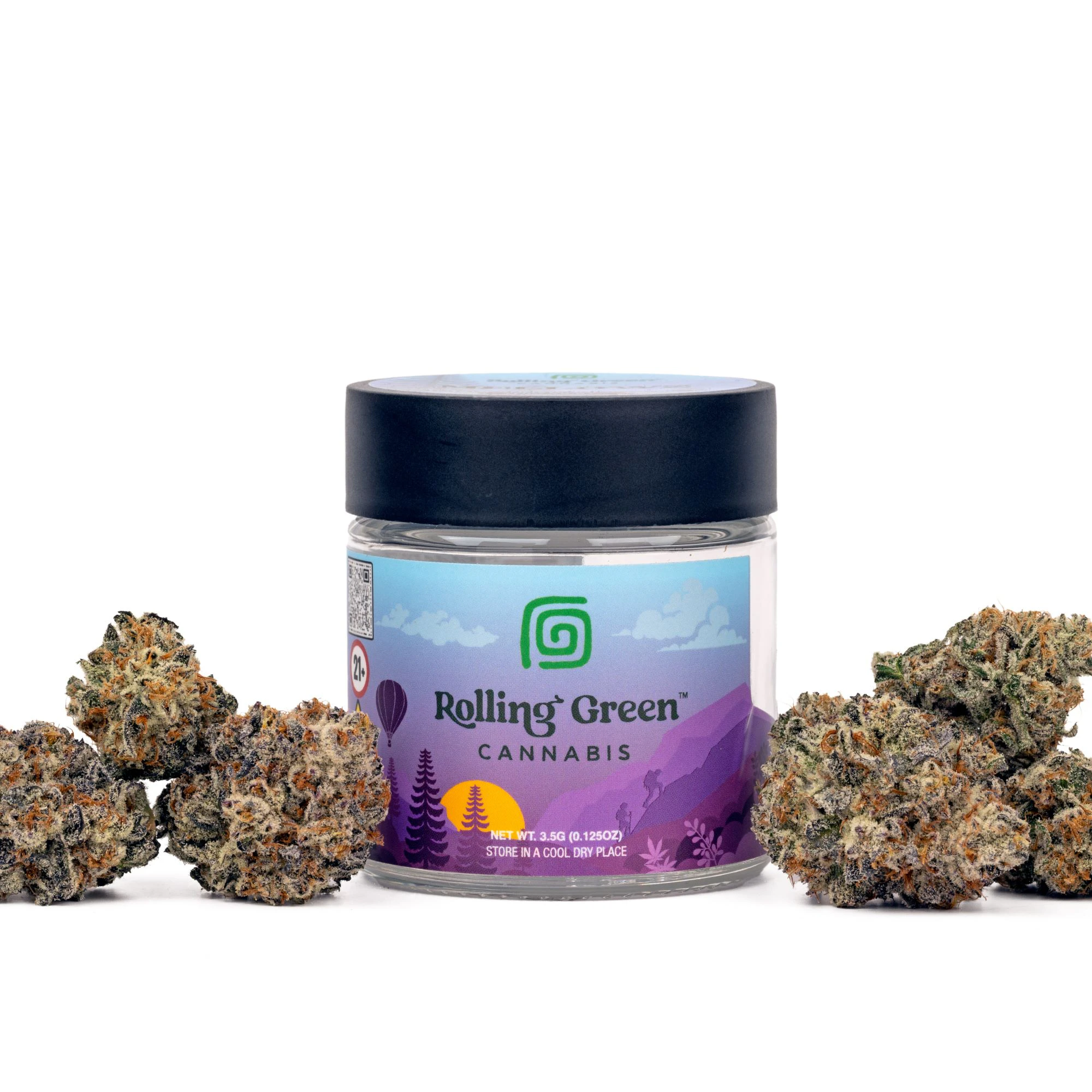 Rolling Green Cannabis - Rolling Green - Twisted Truffles - 29.02% THC - 3.5g - Dry Flower Main Image