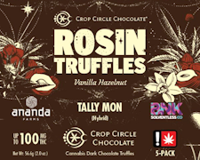Vanilla Hazelnut Dark Chocolate Truffles | 5pc 100mg (THC) (Live Hash Rosin)
