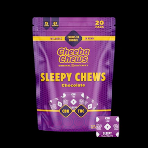 CHEEBA CHEWS - CHEEBA CHEWS | Sleepy Chews | Chocolate Taffy | 20Pk 100mg