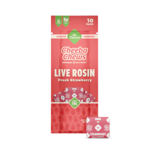 CHEEBA CHEWS - Fresh Strawberry Live Rosin Chews