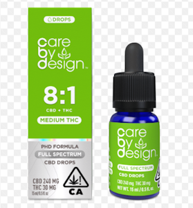 CARE BY DESIGN - [Care By Design] CBD Tincture - 15mL - 8:1